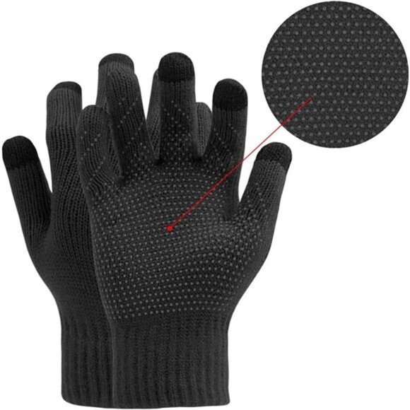 3-in-1 Thermal Winter Gear Set – Touchscreen Gloves, Ribbed Knit Scarf - Picture 7 of 8